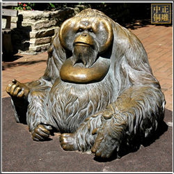 公園景觀大猩猩銅雕塑