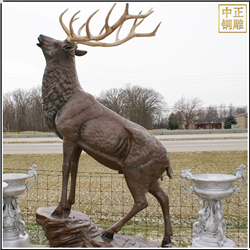 景觀銅鹿雕塑